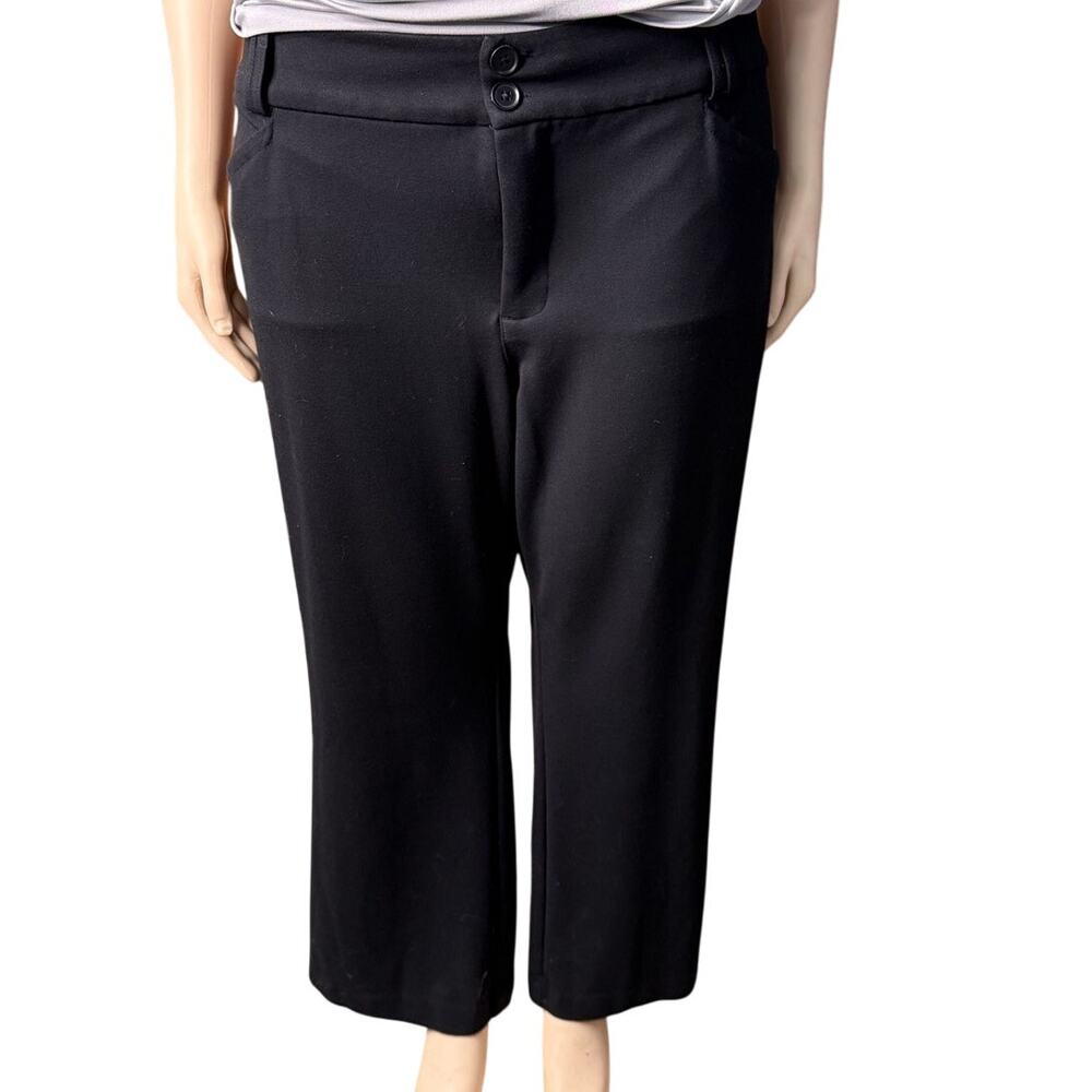 Studio by Torrid Stretch Ponte Dress Pants Size 28 Short in Black